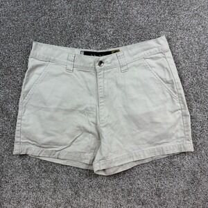 Vintage Y2k Levis SilverTab Shorts Womens 13 Khaki Tan Canvas Baggy Leg Skater‎